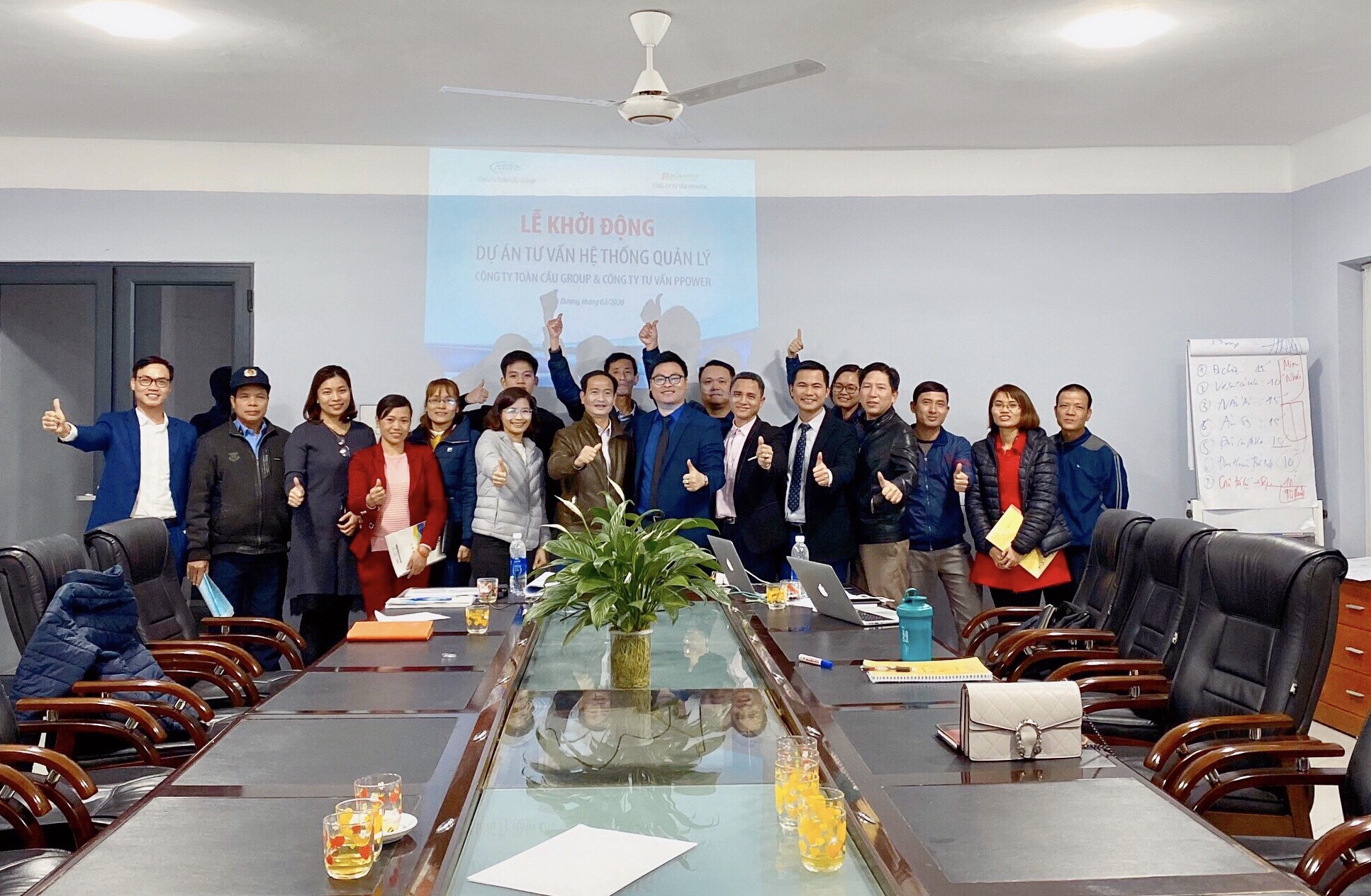 Lễ khởi công của dự án tư vấn đào tạo của PPower Group với Công ty CP Toàn Cầu