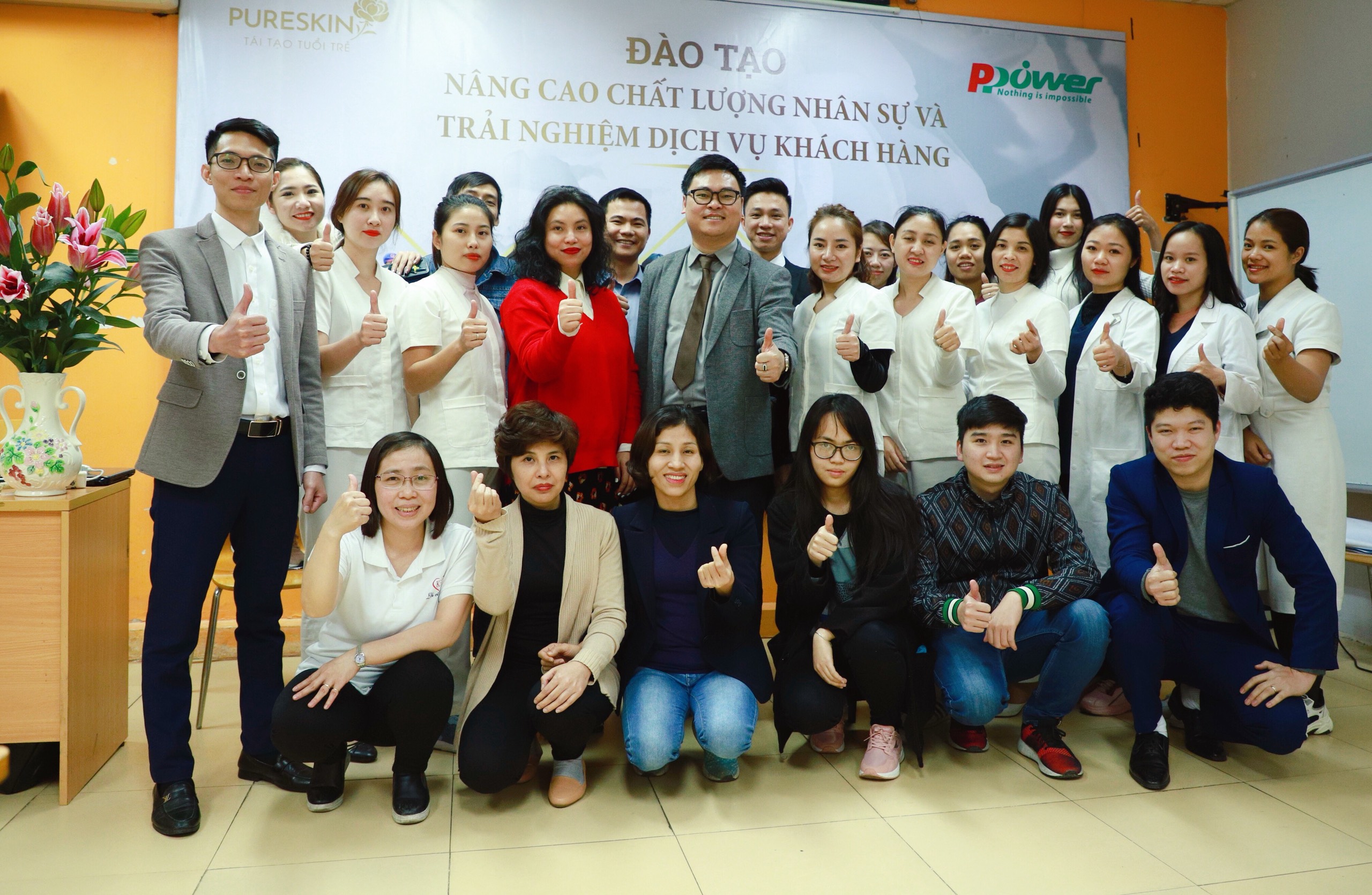 Buổi đào tạo tư vấn của đội ngũ chuyên gia PPower tại Pureskin